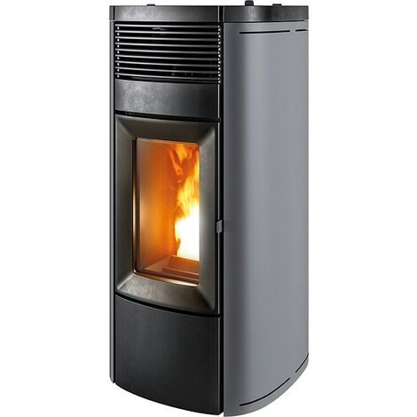 MCZ Pelletofen Musa Hydromatic M2+ 17,7 kW Heizung Silber Ofen wassergeführt