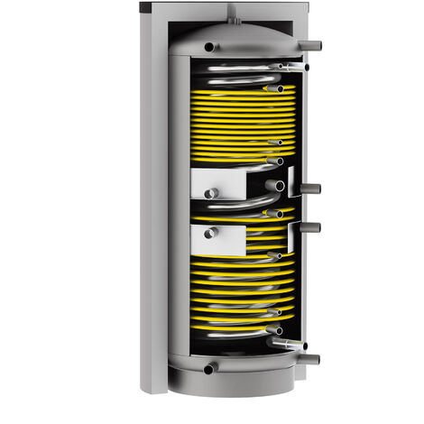 Solarbayer Hygiene Schichtenspeicher HSK-SLS-500 Edelstahlwellrohrwärmetauscher