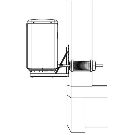 Wolf WP-Anschlussset Wanddurchführung CHA -Monoblock Wärmepumpe Zubehör 2075161