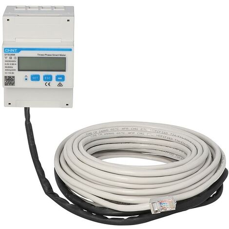 Growatt 3-Phasen Smartmeter Smart Sensor DTSU666 Digital Zähler Energiemanager 0% nach §12 Abs. 3 UstG