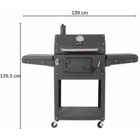 Grandhall Holzkohlegrill Grill Gartenkamin Außenkamin Kohlegrill Ohne Abdeckhaube