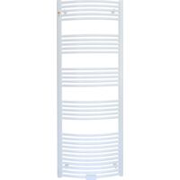 MERT Standard Badheizkörper, Weiss, gebogen, Mittel- und Seitenanschluss, 50 x 70 cm