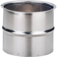 Möck Edelstahl Doppelwandfutter DN150 mm Kamin Schornstein Wandmuffe Wandfutter
