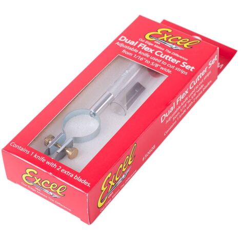 Cutter double coupe 125mm – Largeur de coupe réglable 1 à 16mm – Lames en acier pour découpes précises – Manche en aluminium – Excel