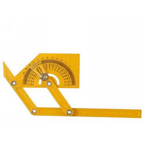 Multirex – Rapporteur d'angle double fonction 150 mm – Mesure d'angles 0 à 180° – Vis d'arrêt pour précision – Outil professionnel