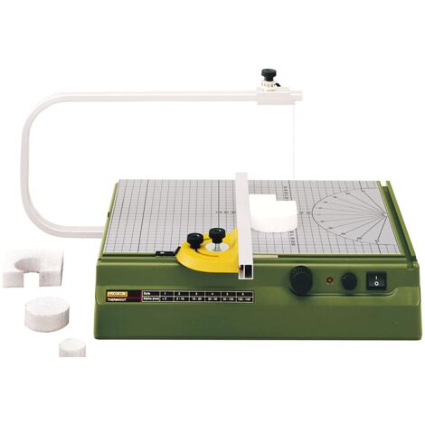 Proxxon – Machine de découpe polystyrène 350mm – Température réglable 100-200°C – Plan de travail aluminium 390x280mm – Pour maquettes et décorations