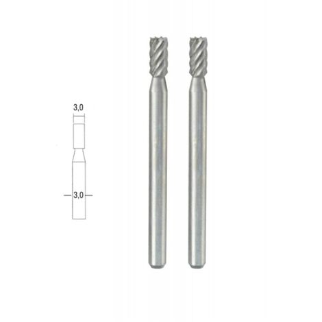 Fraise en acier wolfram-vanadium cylindrique - Proxxon