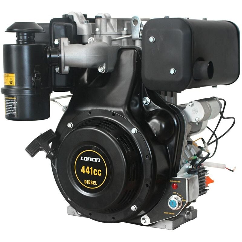 MOTORE DIESEL LONCIN 9 HP ALBERO CILINDRICO 25,4 MM AVVIAMENTO ELETTRICO