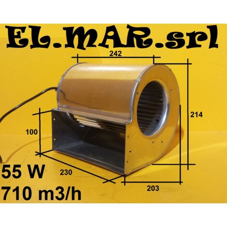 Ventilatore Centrifugo 75 W Aspirazione Doppia 230V Monofase TRIAL CAD13R-005