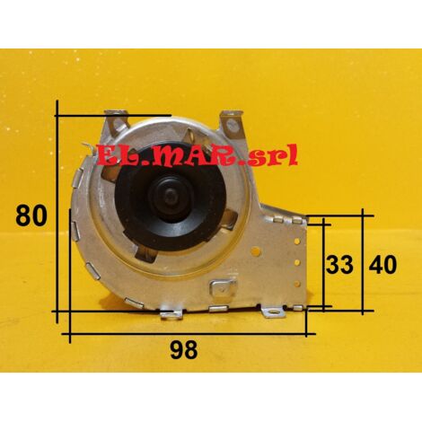 Ventilatore Tangenziale Motore Sinistro diametro 60 mm Ventola Singola Stufa a Pellet 480 mm