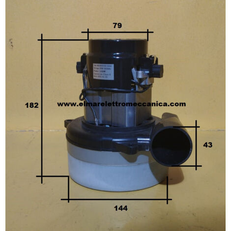 Tangenziale Bistadio 1500 W Motore aspirapolvere industriale 230 V 44C