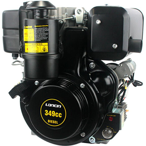 7,5 HP LONCIN D350FC Motore Diesel Albero conico 23 avv ELETTRICO Lombardini