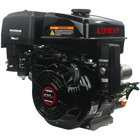 14 HP AVV.ELETTRICO LONCIN G420 F T/Q Motore Benzina Albero Cilindrico 25,4 mm