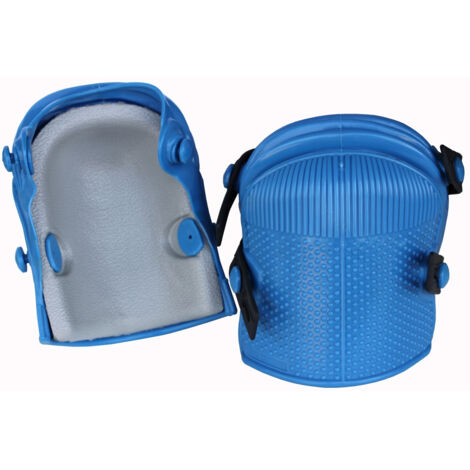 GHELFI 803 COPPIA DI GINOCCHIERE BLU PER MASSETTISTI CON SOFFIETTO E INSERTO IN POLIURETANO