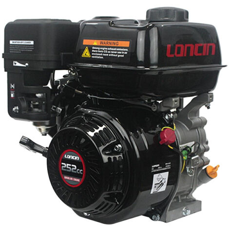 8 HP LONCIN G252 F T/Q Motore Benzina Albero Cilindrico 25,4 mm