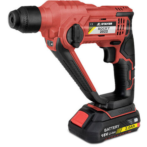 STAYER ROCKY L20 Tassellatore a Batteria Martello Rotativo 1,1 J  6 Ah