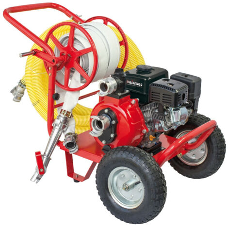 AIRMEC MSHP 50 Motopompa Carrello Antincendio LONCIN 6,5 HP BENZINA