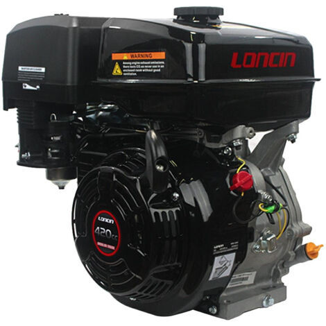 14 HP LONCIN G420 F T/Q Motore Benzina Albero Cilindrico 25,4 mm