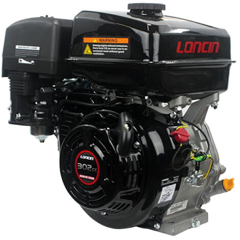 10 HP LONCIN G300 F T/Q Motore Benzina Albero Cilindrico 25,4 mm
