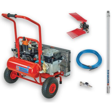 AIRMEC KIT EASY 260 MOTOCOMPRESSORE BENZINA 4 HP + ABBACCHIATORE OLIVE
