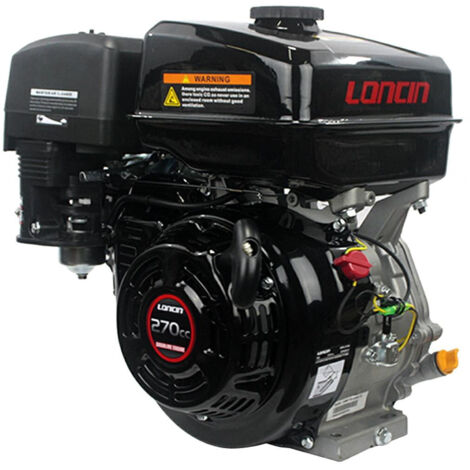 9 HP LONCIN G270 F T/Q Motore Benzina Albero Cilindrico 25,4 mm