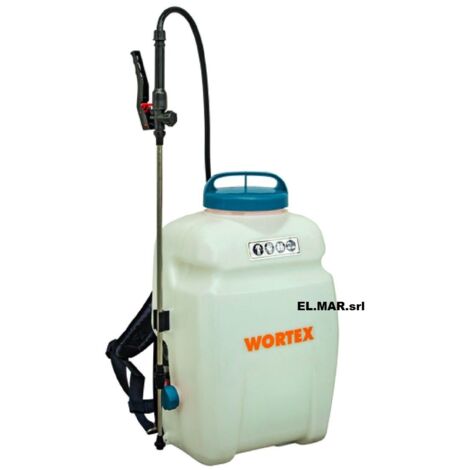 Pompa Elettrica 12 V batteria al LITIO 16 litri irrorazione 4 BAR Wortex S16-E