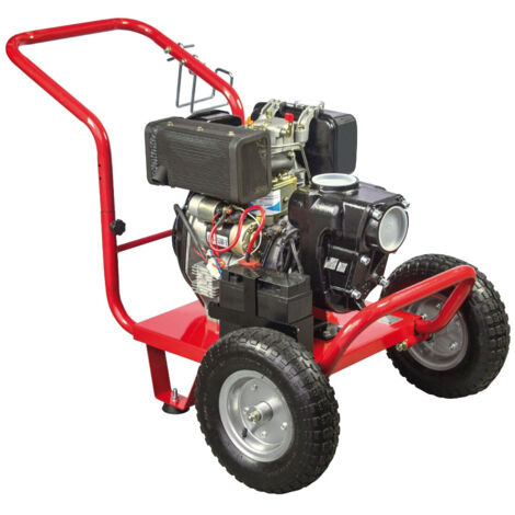 AIRMEC HH 3-T Motopompa Girante Aperta 3" con carrello 6 HP DIESEL