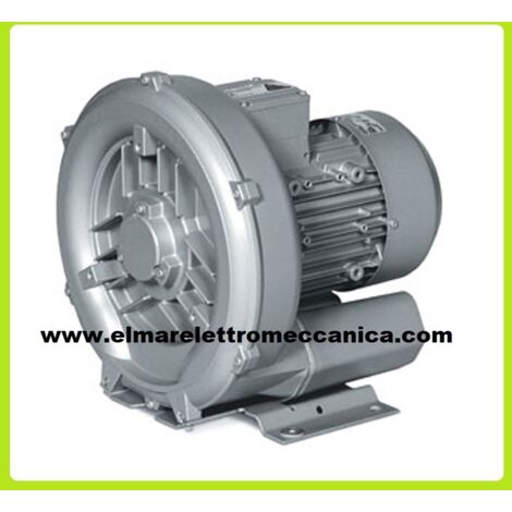 0,2 KW 40 m3/h Soffiante Monostadio a Canale Laterale Monofase Trifase  400 V Trifase