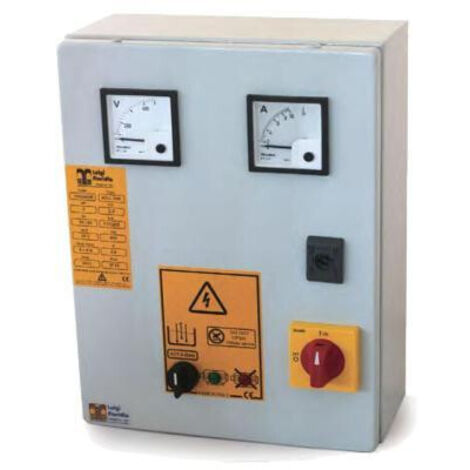 ADM-L Avviatore Diretto Voltmetro Amperometro Elettropompa Monofase Quadro HP 3 KW 2,2