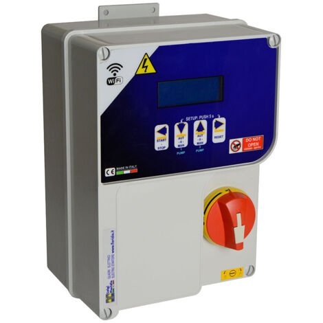 ADEM-RS Quadro Elettronico Elettropompa Monofase seriale RS-485 e modulo Wi-Fi