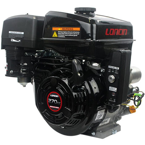 9 HP Avviamento Elettrico LONCIN G270 FD T/Q Motore Albero Cilindrico 25,4 mm