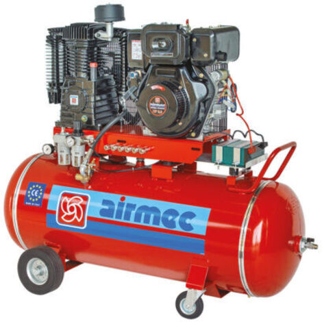 AIRMEC CRD 206 Motocompressore 200 litri Motore 6 HP DIESEL (1/3)