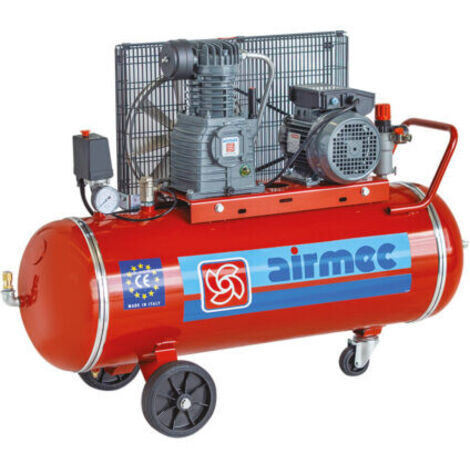 AIRMEC CRM 102 2 HP 321 LT/min 100 LITRI Compressore Aria Monofase