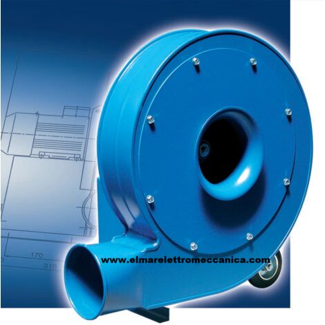 TL 20 M Ventilatore Centrifugo Alta Pressione Trasporto Materiali 2 HP Aspiratore 230 V Monofase