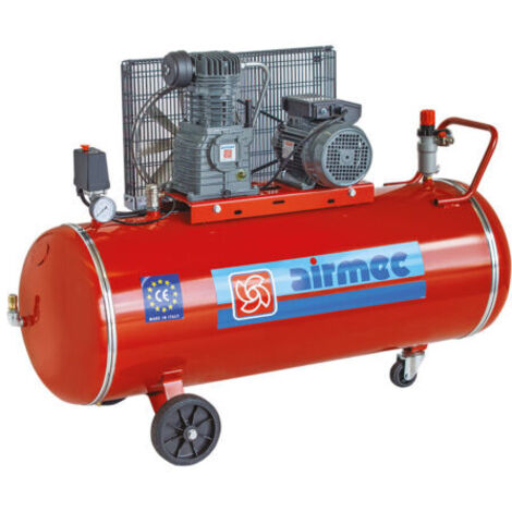 AIRMEC CRM 203 3 HP 385 LT/min 200 LITRI Compressore Aria MONOFASE