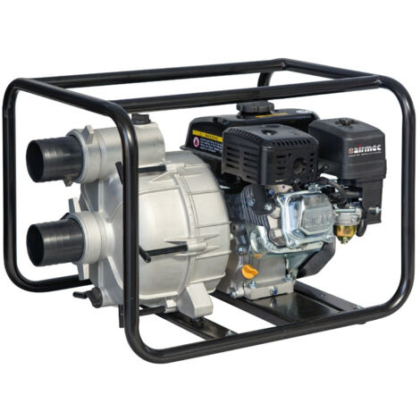 AIRMEC MSA 80 TRASH MOTOPOMPA 3" ACQUE SPORCHE LONCIN 6,5 HP BENZINA