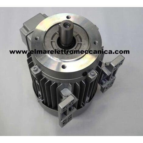 HP 1 KW 0,75 Mec 71 1400 Giri Motore Elettrico Trifase 400 V 4 Poli B14 Flangiato + Piedini