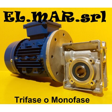 HP 1 KW 0,75 Motoriduttore Vite Senza Fine Trifase  14 Giri - Senza Accessori (1/5)