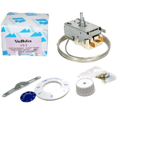 Aexit Termostato Per Frigorifero 2 Pin AC 250V 5(4)A WPF-20 Con Cavo 65 Cm - 2