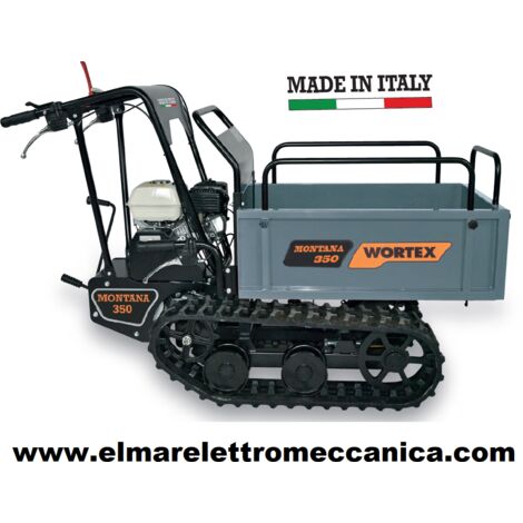 Wortex MONTANA 350H Carriola 350 Kg Cingolata Motocarriola Motore Benzina HONDA