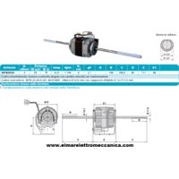 EMI 3BTB 20-20-A-0/3 Motore 70 W BIALBERO 6 Velocità aspiratore Fan Coil