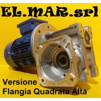 HP 0,75 KW 0,55 Motoriduttore Vite Senza Fine Trifase Con Flangia Quadrata - 28 Giri