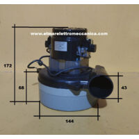 Tangenziale Bistadio 400 W 24 V Motore aspirapolvere industriale 46C