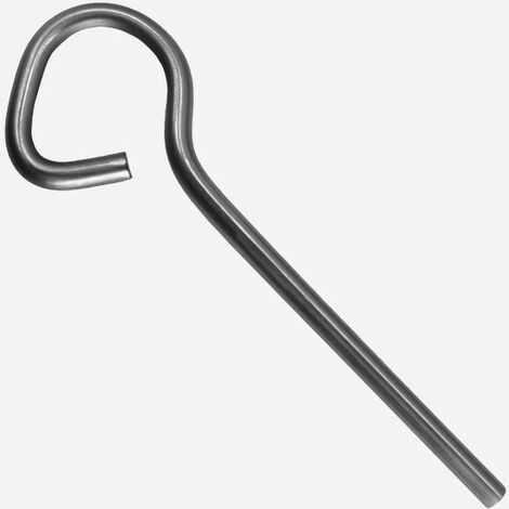Piton crosse en inox Ø6mm 13cm de long