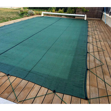 Direct Filet – Filet anti-salissures pour piscine 6 x 12 m – Traitement anti-UV – Filtration feuilles et débris – Installation facile avec connecteurs (1/5)