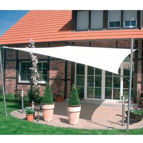 Voile d'ombrage rectangulaire 4x3m imperméable à suspendre Couleur: Anthracite (1/5)