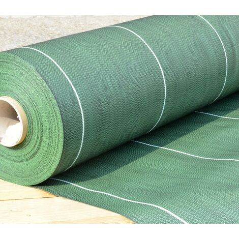 BRUMEAUX® Toile De Paillage 150g/m² Ultra épais - Geotextile Anti Repousse Gravier 50m X 1m (50m2) Pour Terrasses Et Allées - Bache Desherbant Anti Mauvaise Herbe 150g - Toiles De Paillage Géotextile