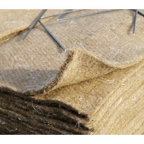 Direct Filet – Dalles de paillage en jute 73 x 73 cm – Lot de 25 – 1000g/m² – Biodégradables et résistantes – Pour limiter la pousse des adventices