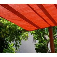 Store de pergola 2x3 Perméable (kit complet) Couleur: Terracotta - Kit poulie: Oui