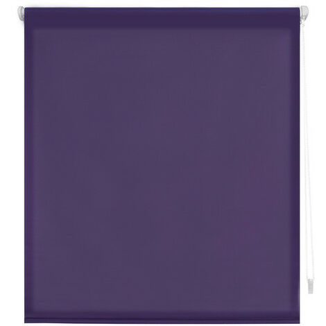 Aure- Estor enrollable translúcido Easy Fix, 37x180 cm (ancho x alto), Color Violeta